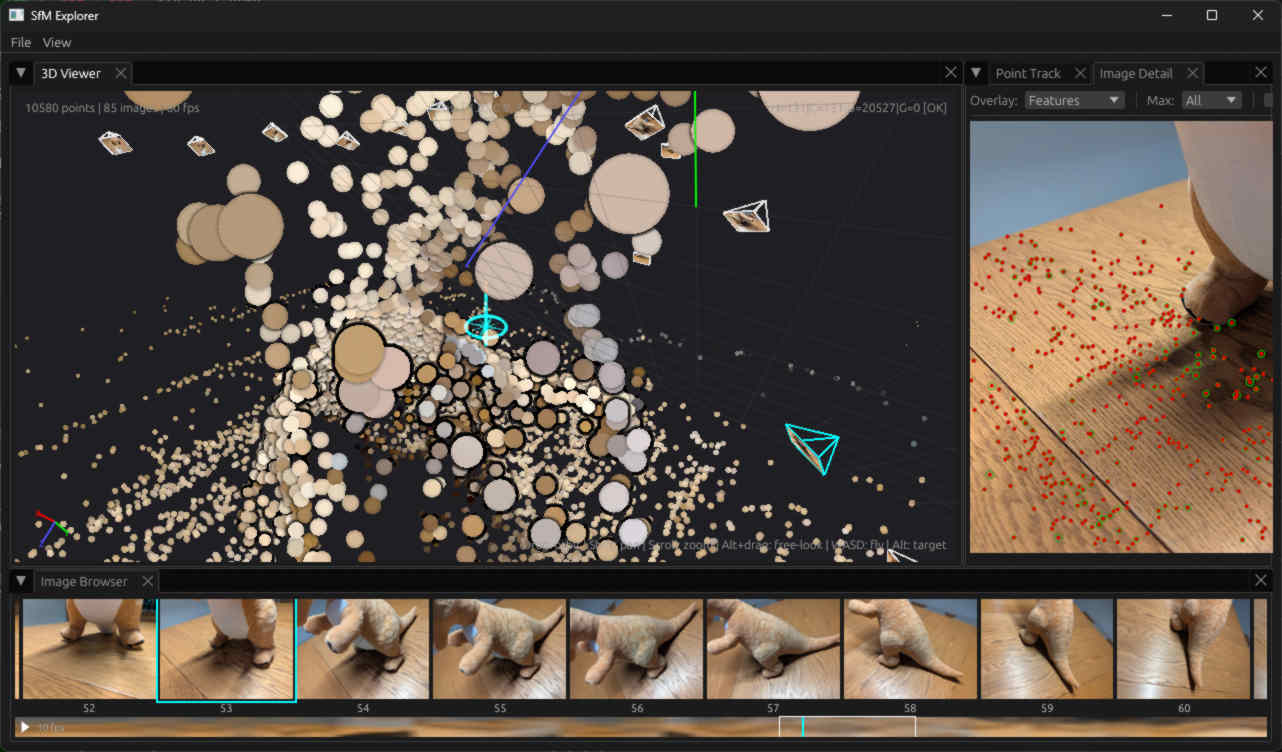 Visible target in the 3D viewport